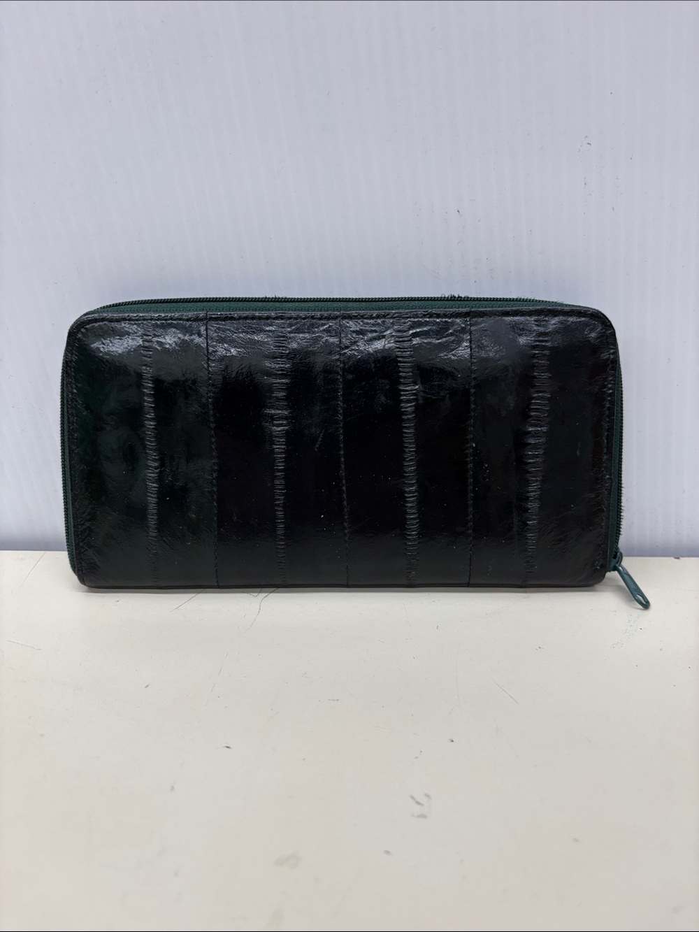Classic Zip Wallet in Deep Green
